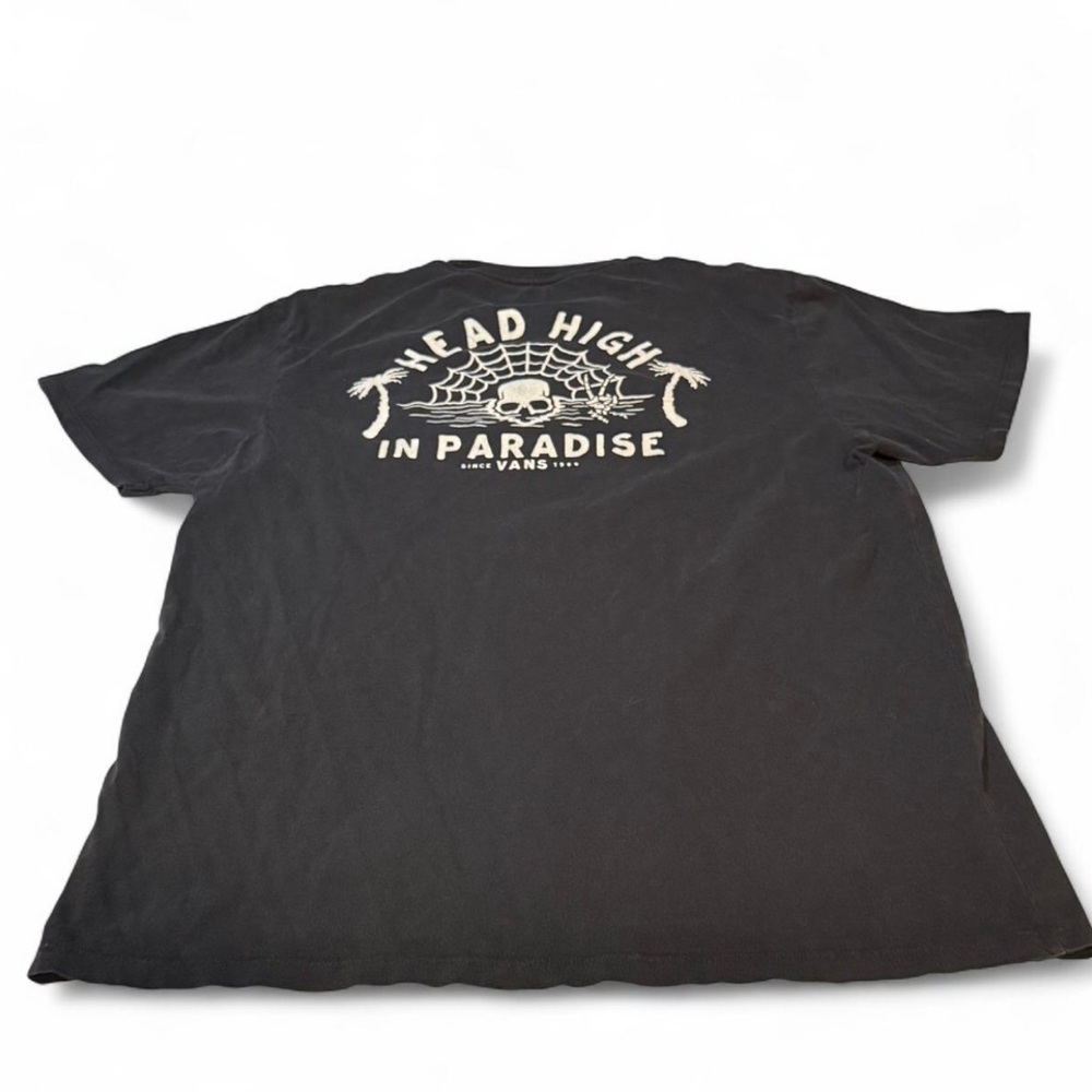 Vans Black 'Head High in Paradise' Graphic Tee